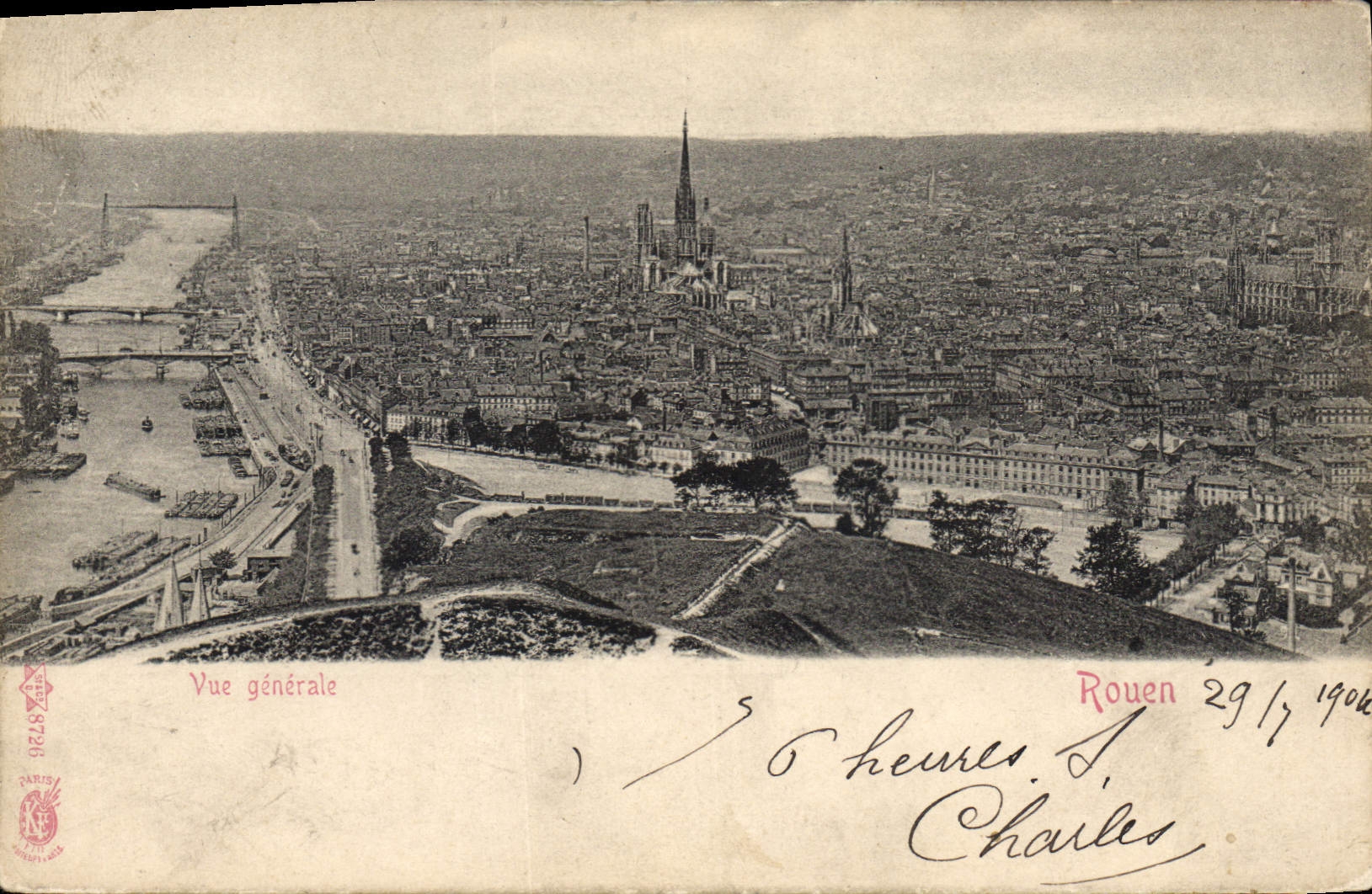 CPA Vue generale Rouen 