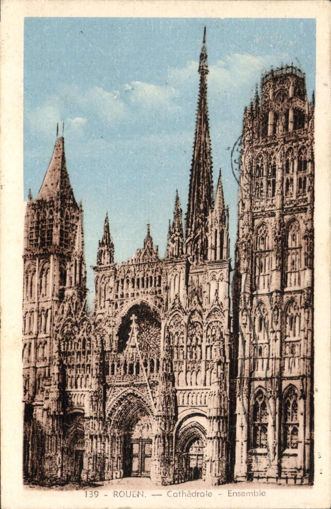 CPA Rouen Cathedrale Ensemble 