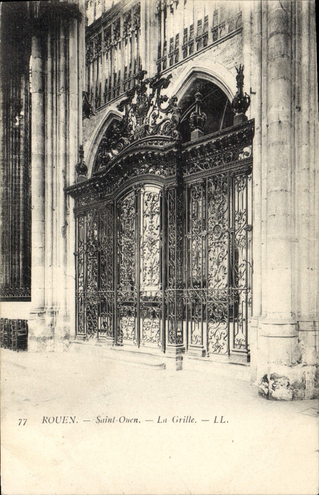 CPA Rouen Saint Ouen La Grille 