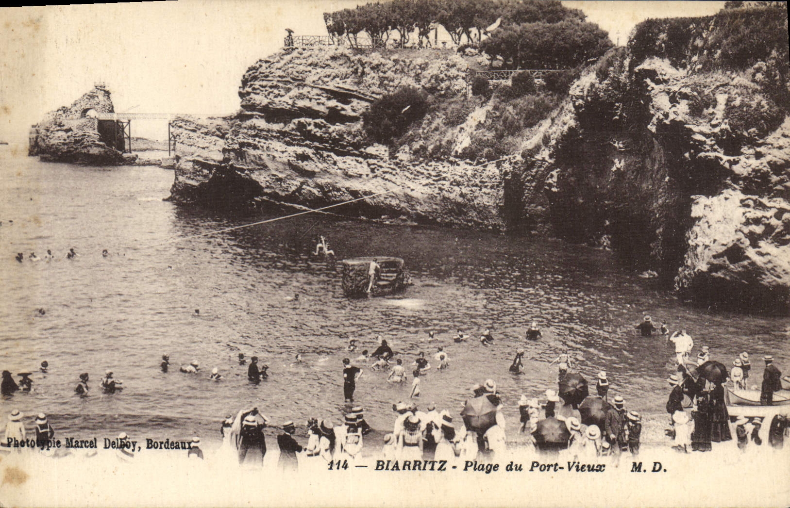 CPA Biarritz Plage du Port Vieux 