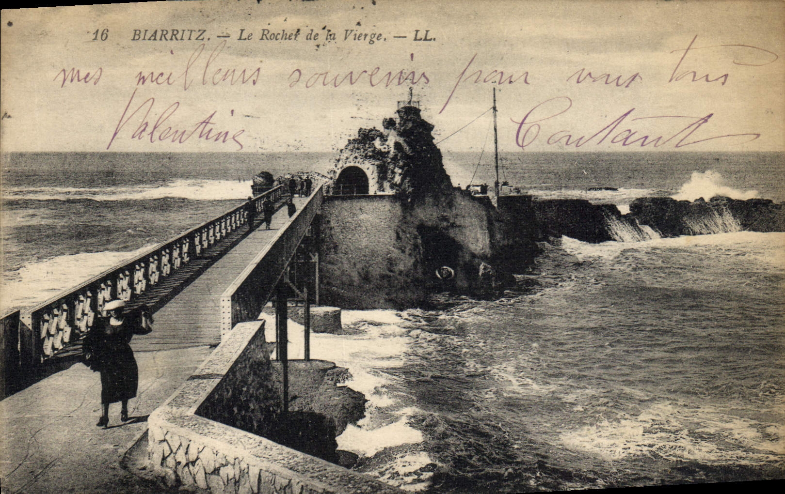 CPA Biarritz La Rochet de la Vierge 