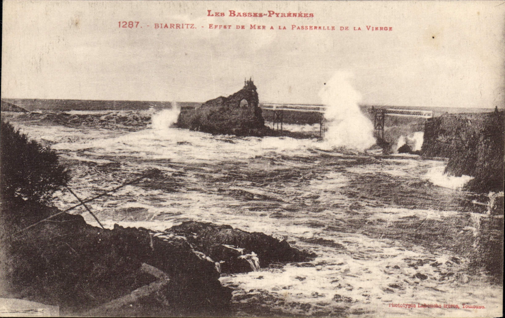 CPA Biarritz Effet de Mer 