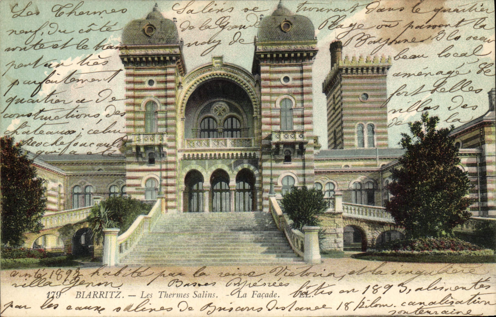 CPA Biarritz Les Thermes Salins La Facade 