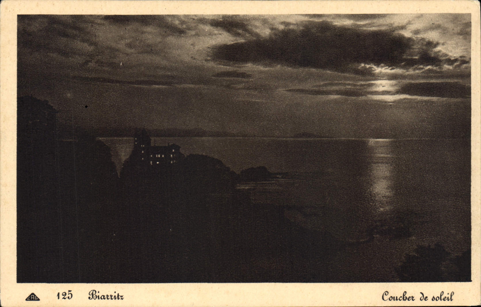 CPA Biarritz Coucher de soleil 