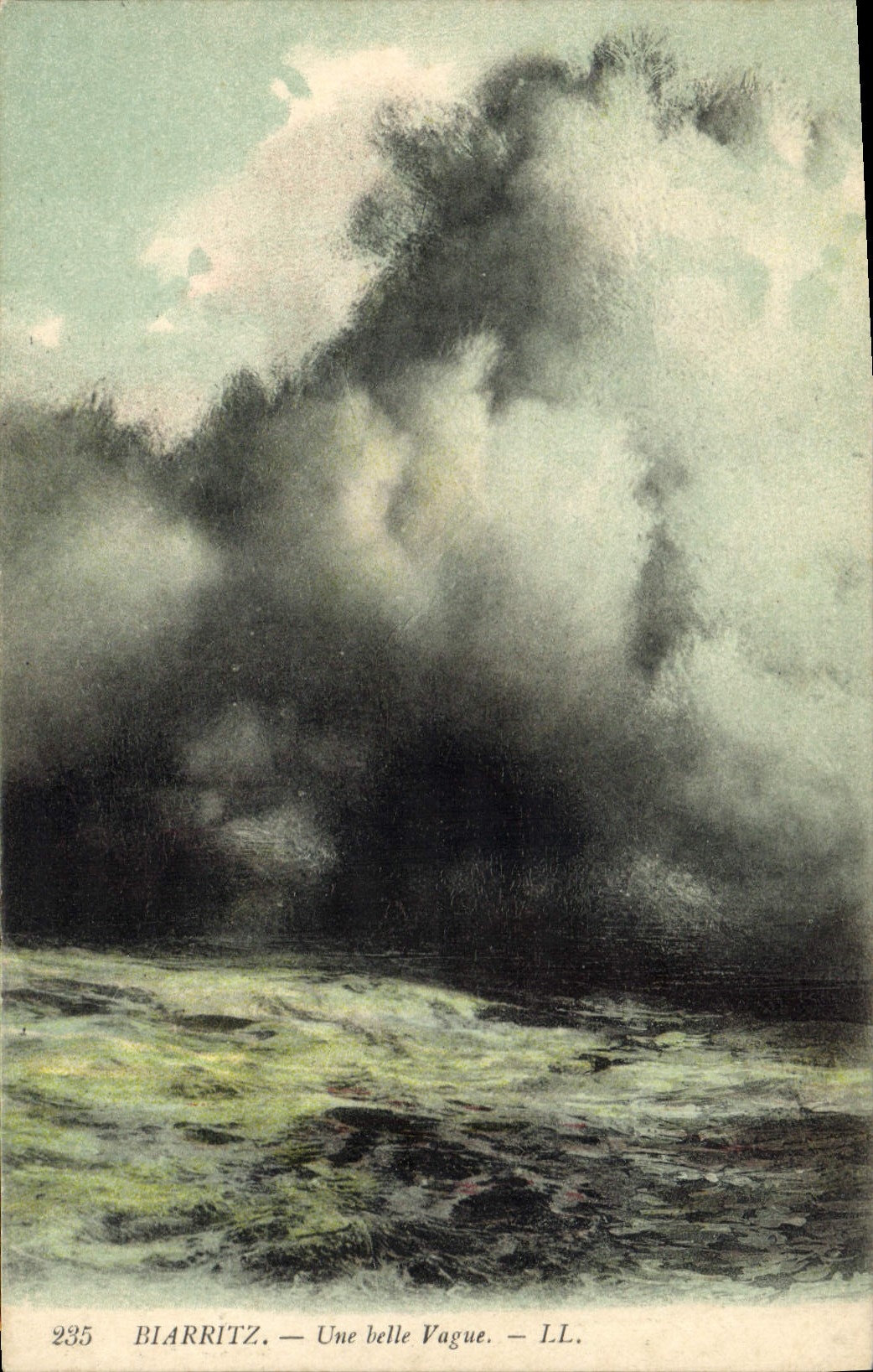 CPA Biarritz Une belle Vague 