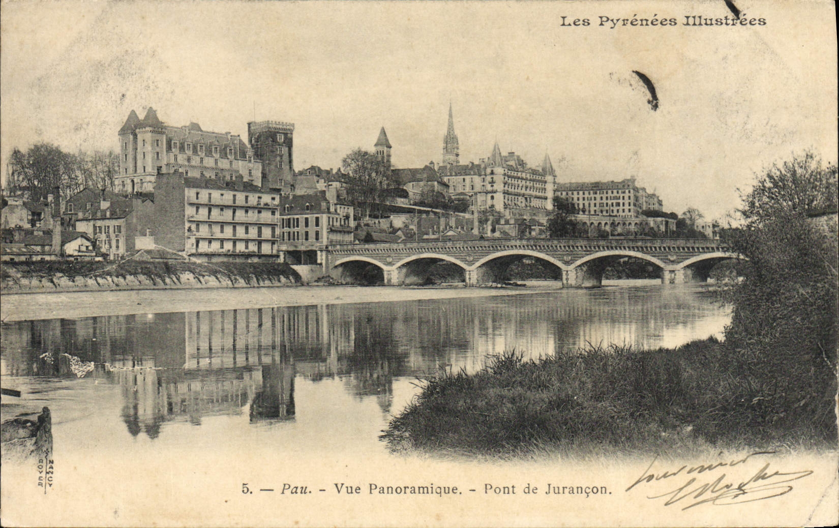 CPA Pau Vue Panoramique Pont du Jurancon 