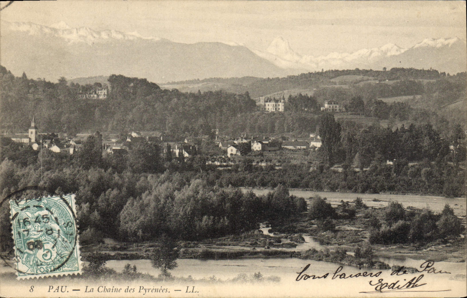 CPA Pau La Chaine des Pyrenees 
