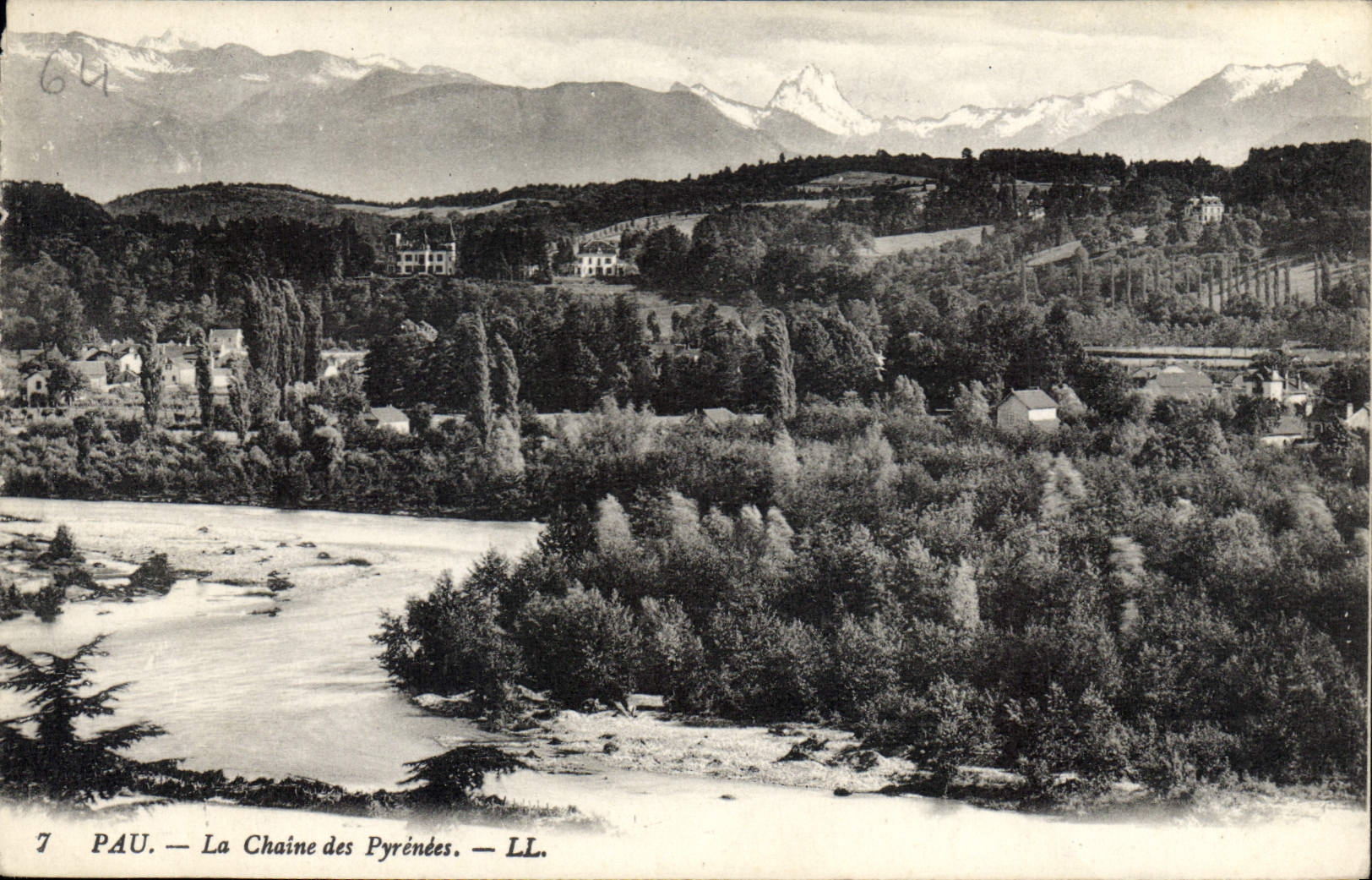 CPA Pau La Chaine des Pyrenees 
