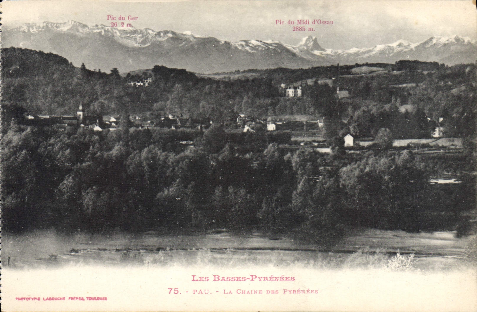 CPA Pau La Chaine des Pyrenees 