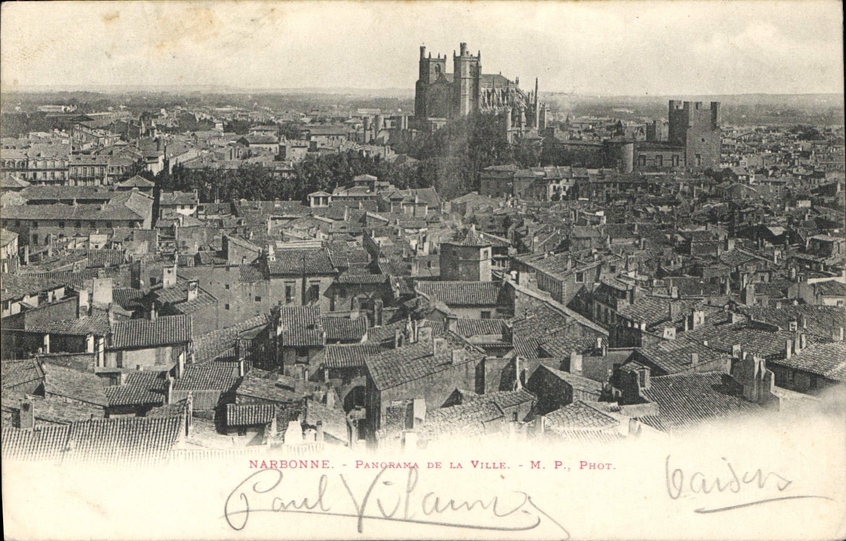CPA Narbonne Panorama de la Ville 