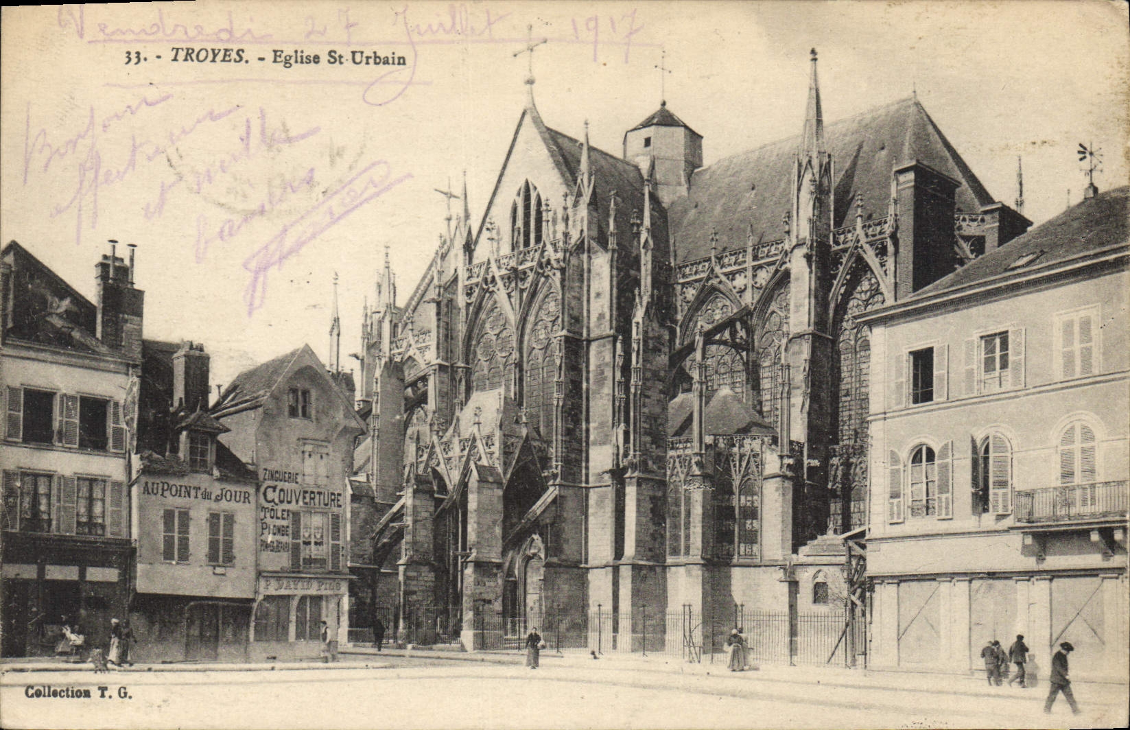 CPA Troyes Eglise St Urbain 
