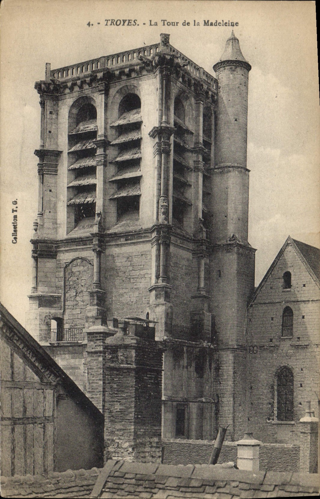 CPA Troyes La Tour de la Madeleine 