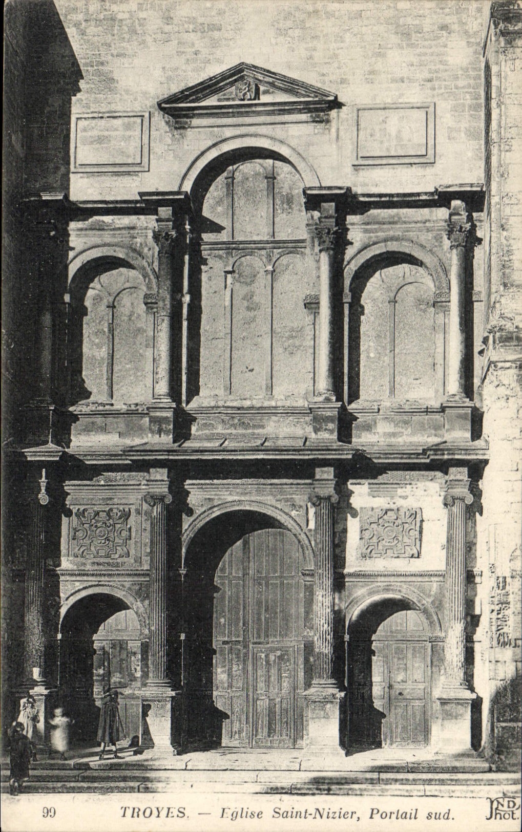 CPA Troyes Eglise Saint Nizier Portail sud