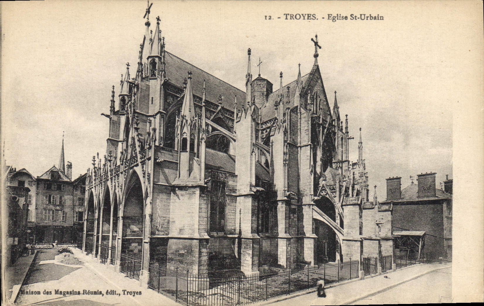 CPA Troyes Eglise St Urbain 