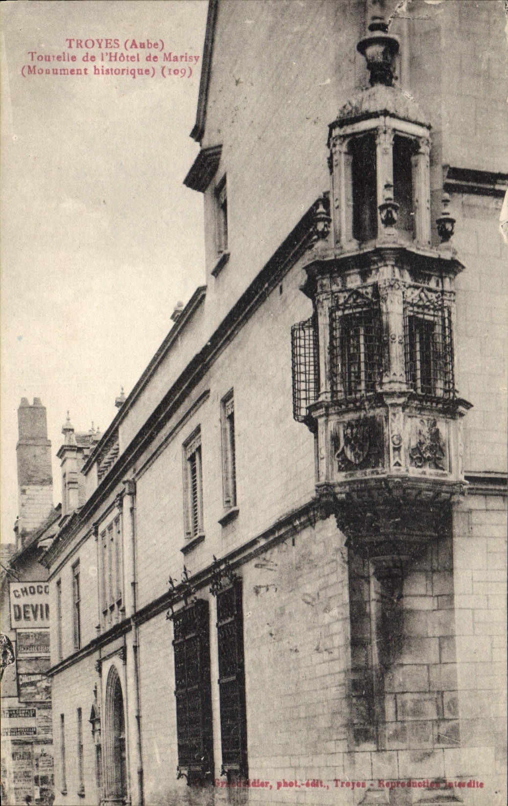CPA Troyes Aube Tourelle de l'Hotel de Marisy