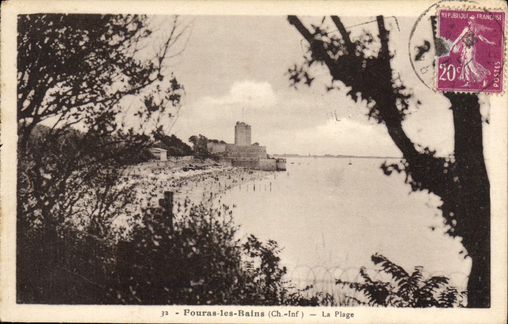 CPA Fouras les Bains La Plage 