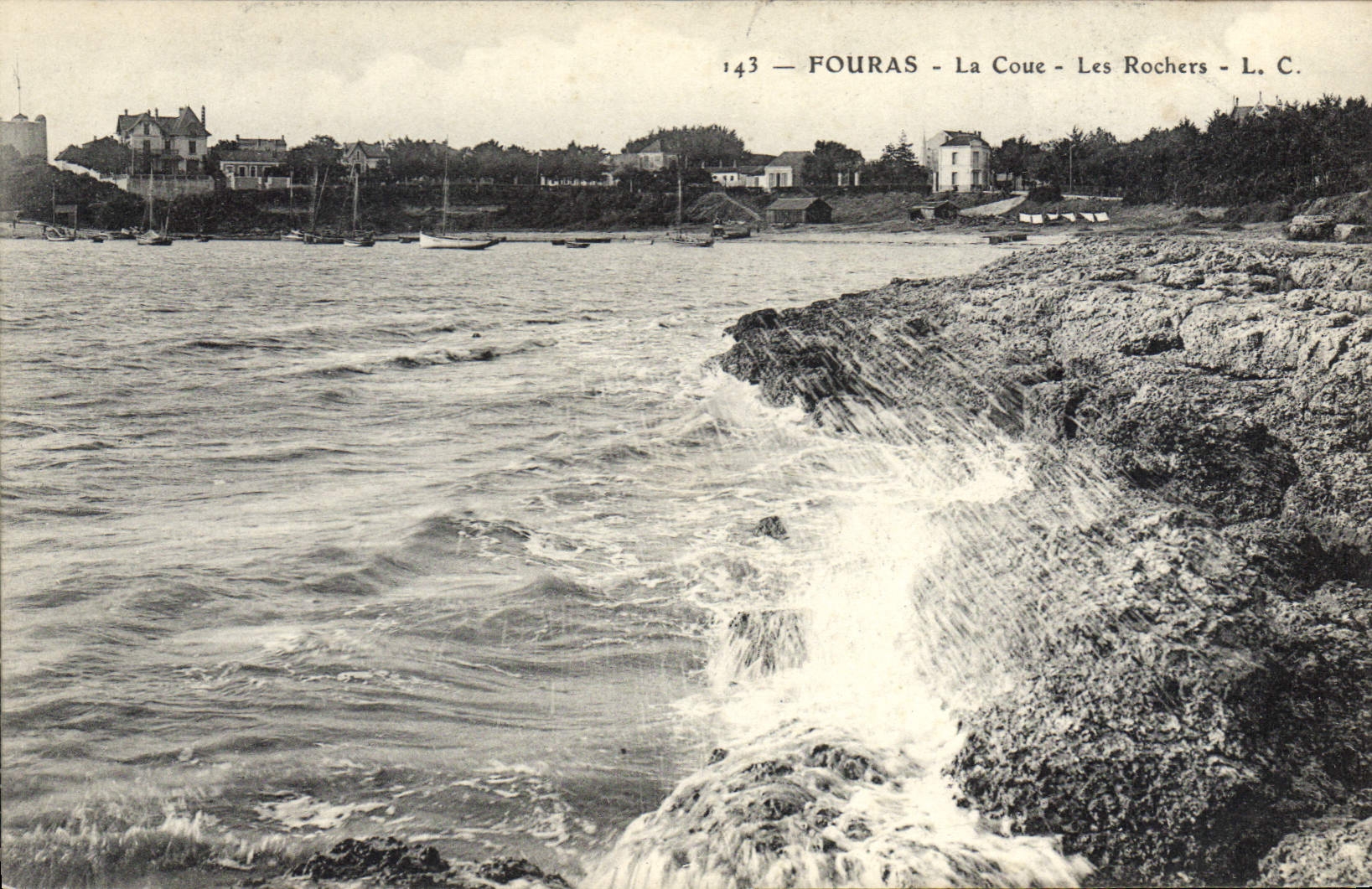 CPA Fouras La Coue Les Rochers
