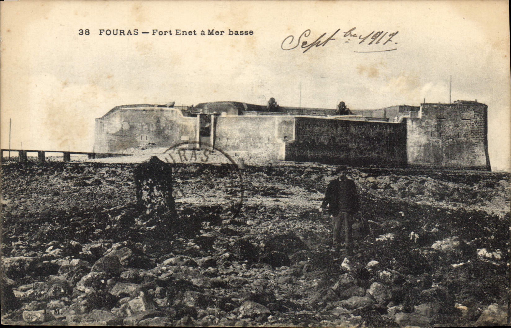 CPA Fouras Fort Enet a Mer basse 