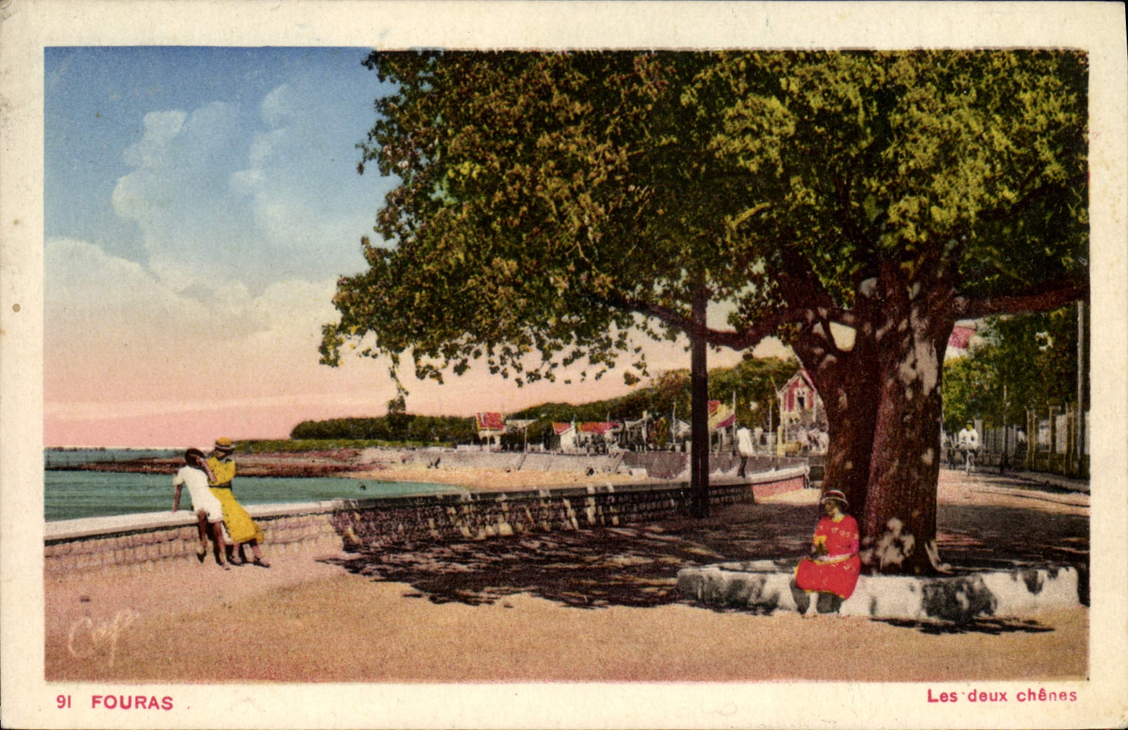 CPA Fouras Les deux chenes 