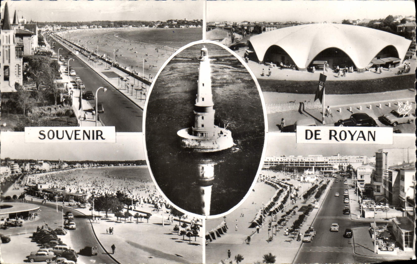 CPM Royan La Plage Le Marche Phare de Cordouan Boulevard de la plage La grande plage 