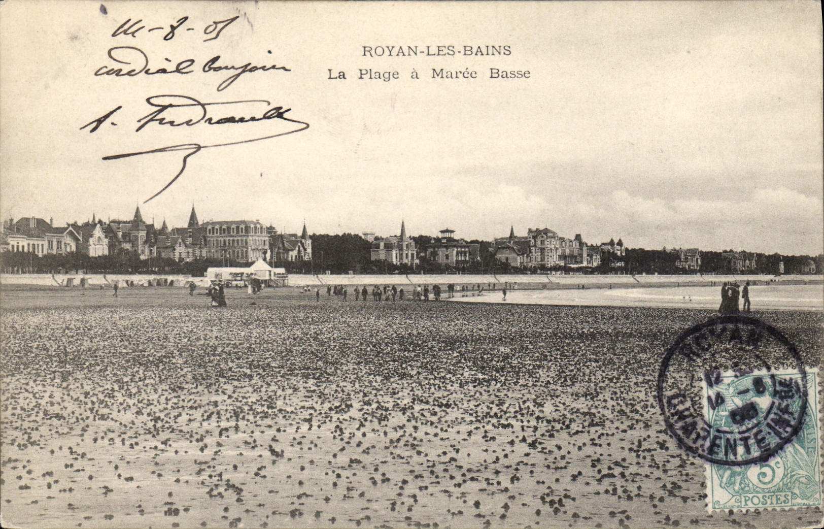 CPA Royan Les Bains La Plage a Maree Basse 
