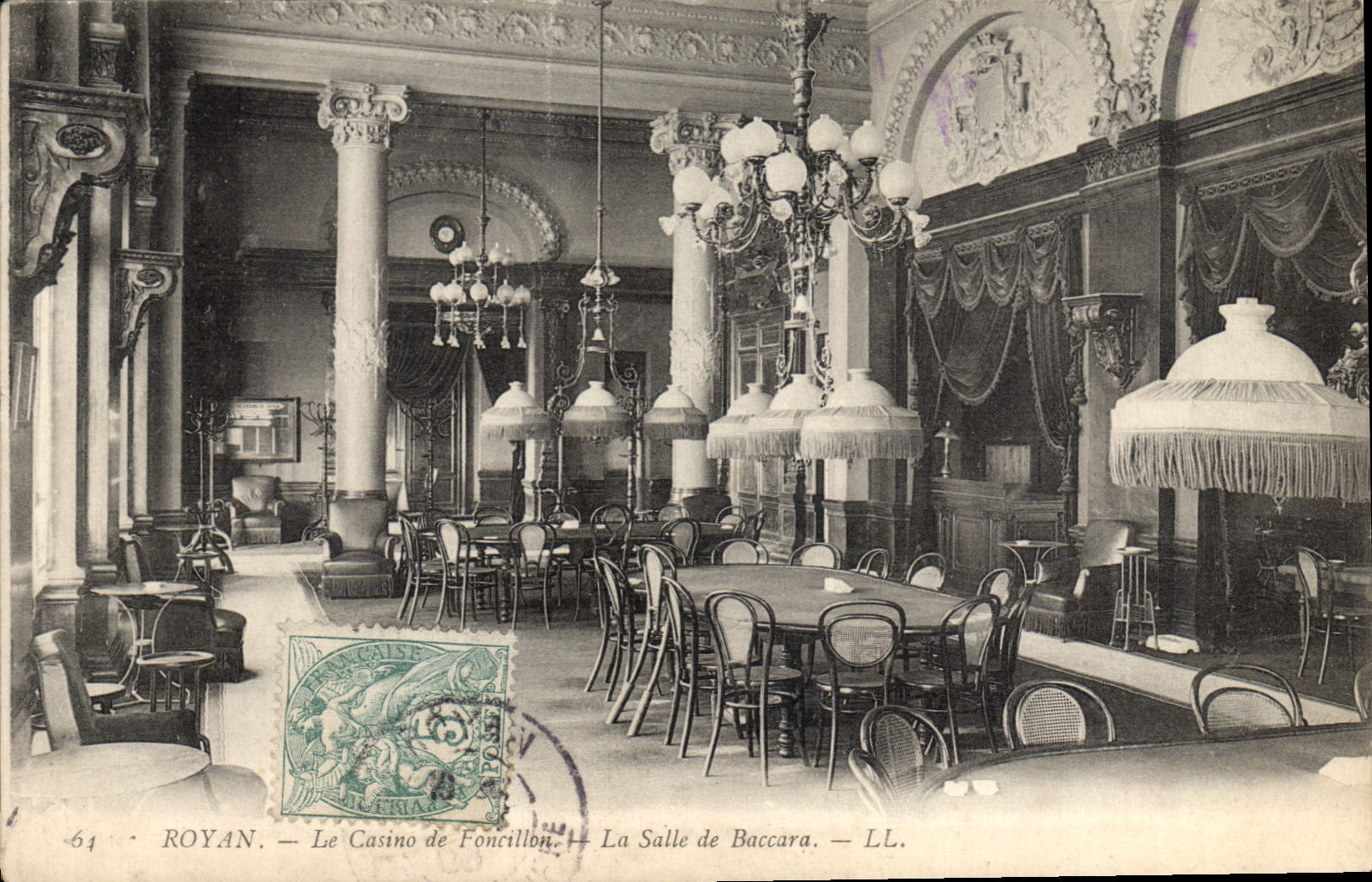 CPA Royan Le Casino de Foncillon La Salle de Baccara