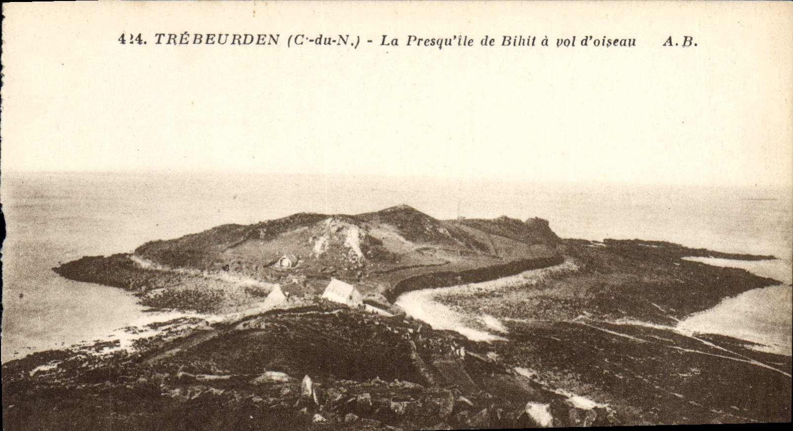 CPA Trebeurden La Presqu'ile de Bihit a vol d'oiseau