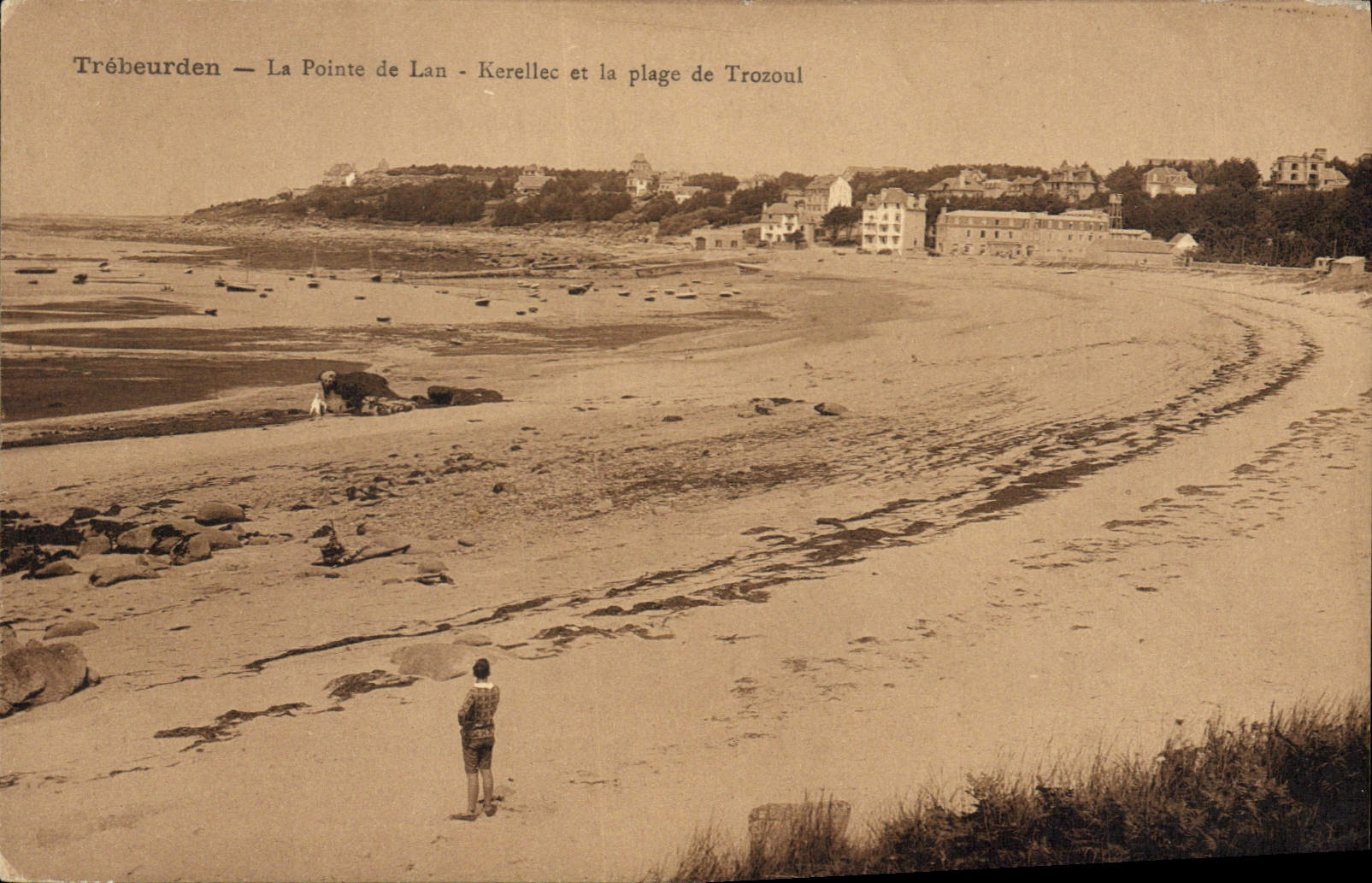 CPA Trebeurden La Pointe de Lan Kerellec et la plage de Trozoul