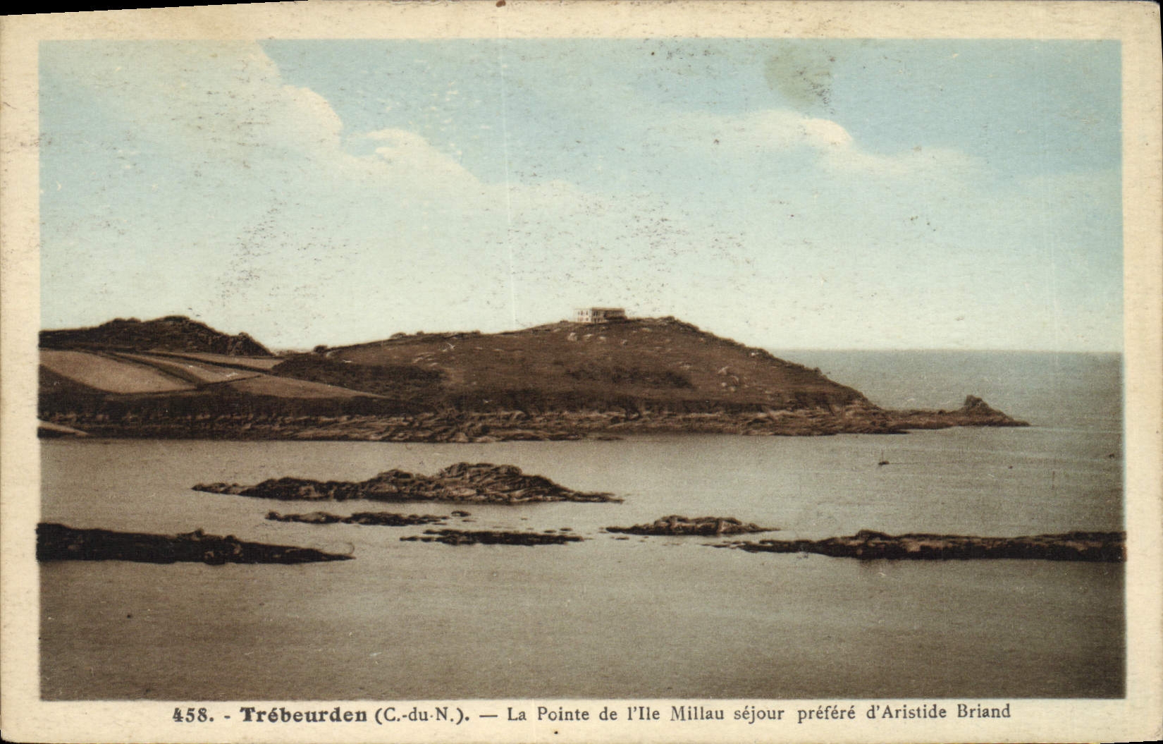 CPA Trebeurden La Pointe de l'Ile Millau sejour prefere d'Aristide Briand