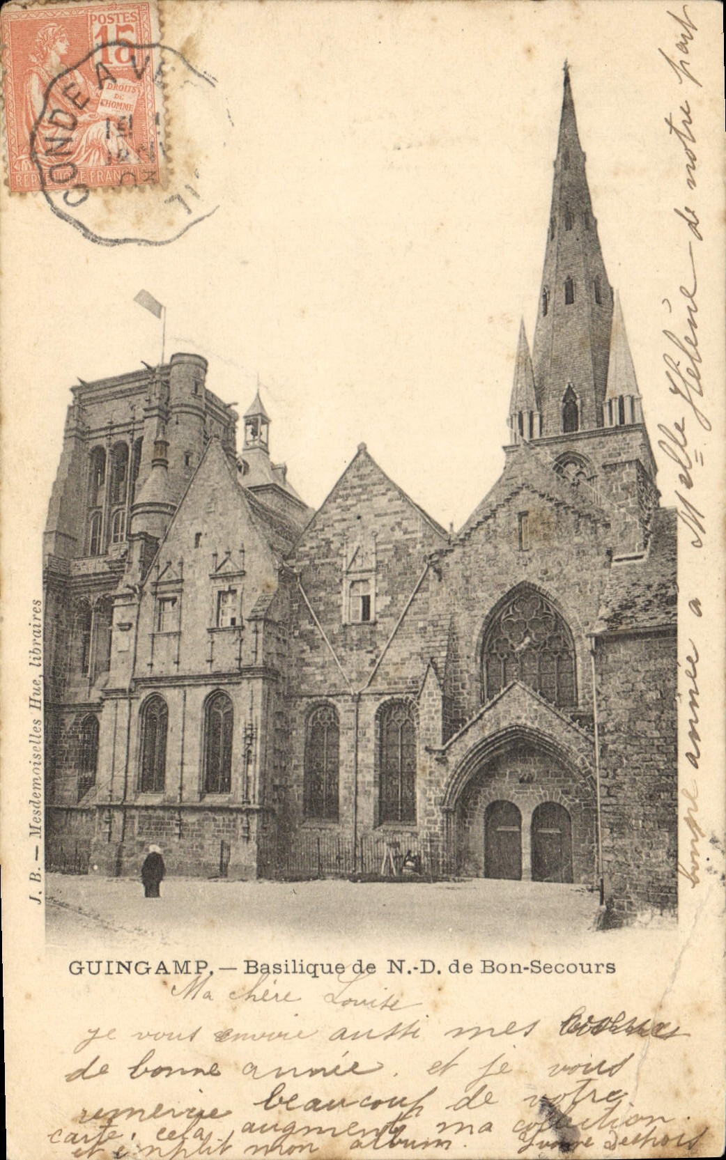 CPA Guingamp Basilique de ND de Bon Secours