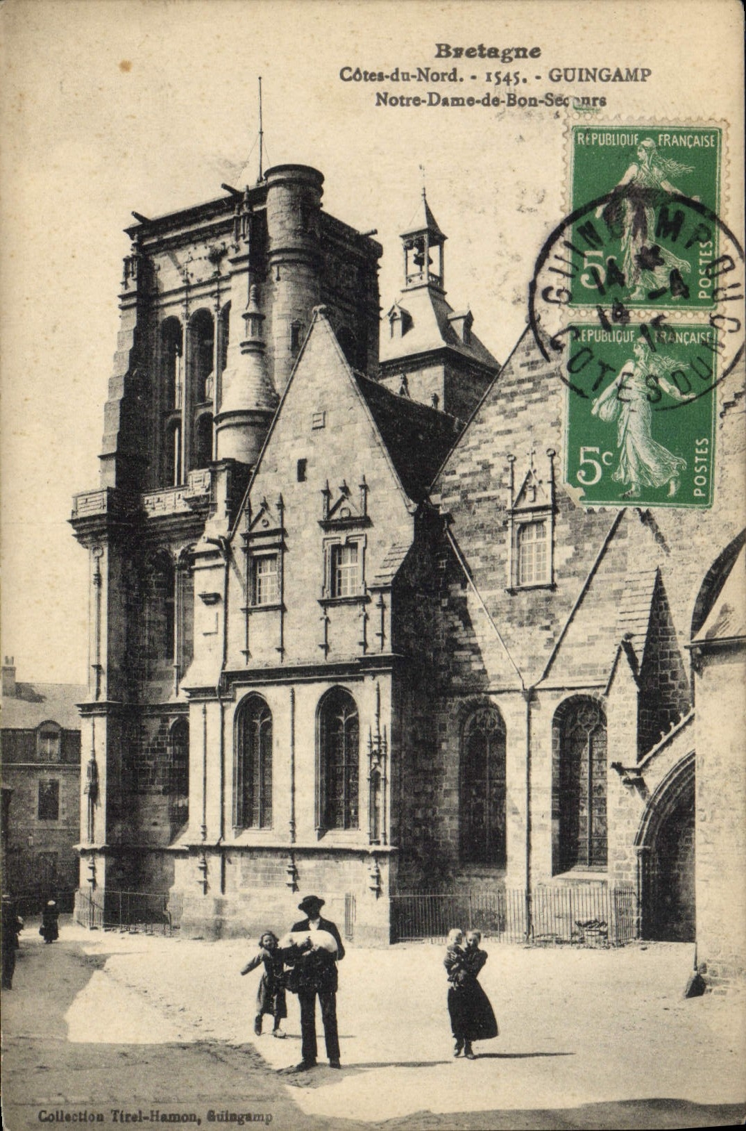CPA Breatagne Cotes du Nord Guingamp Notre Dame de Bon Secours