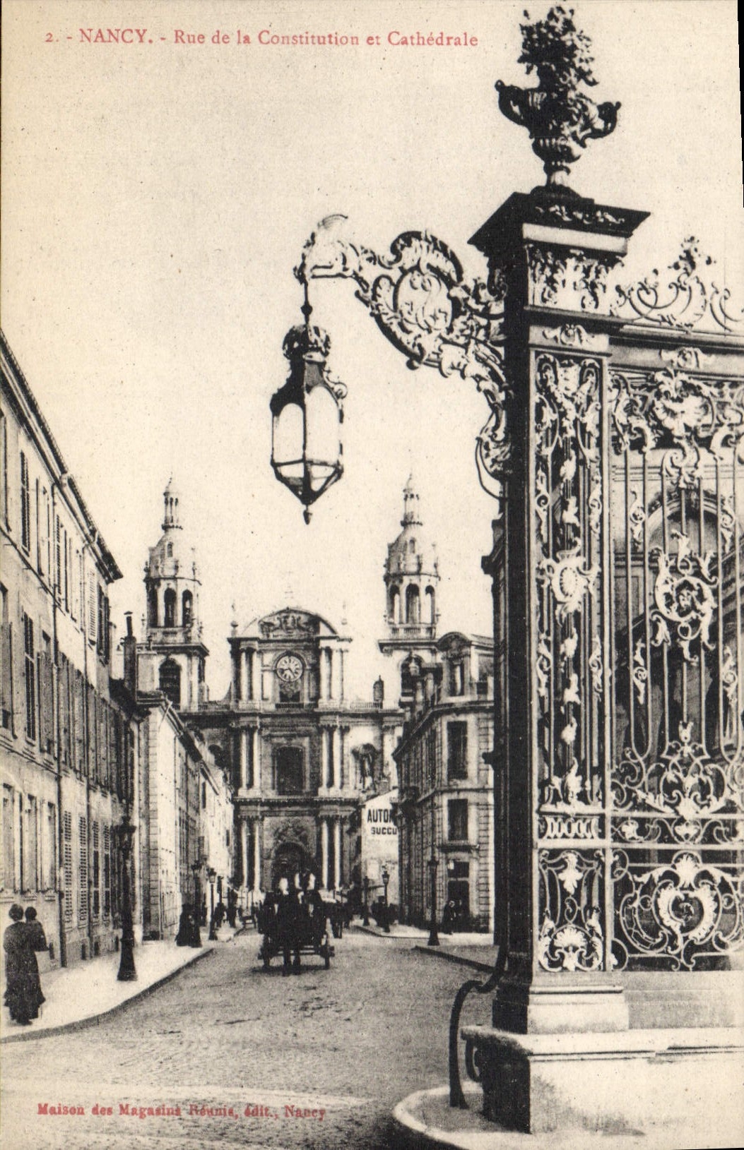 CPA Nancy Rue de la Constitution et Cathedrale