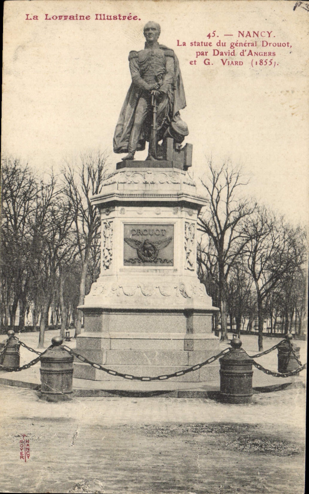 CPA Nancy La Statue du general Drouot par David d'Angers 