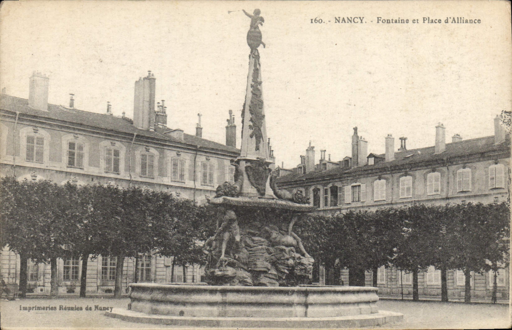 CPA Nancy Fontaine et Place d'Alliance 