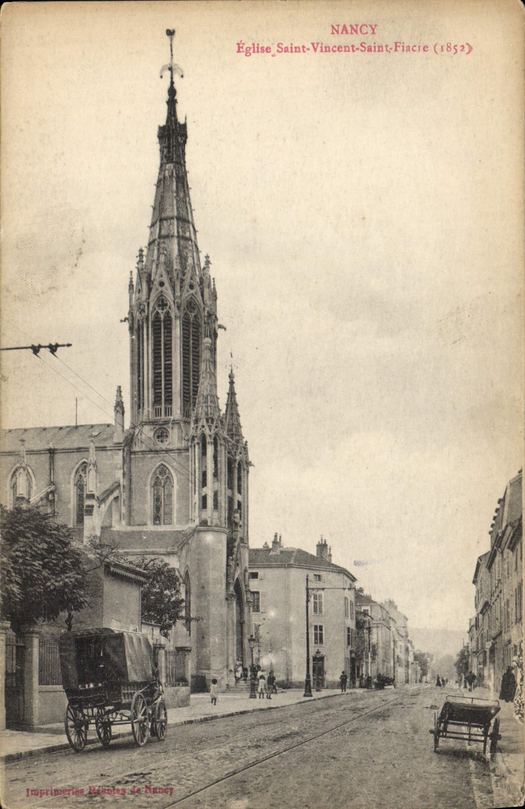 CPA Nancy Eglise Saint Vincent Saint Fiacre 