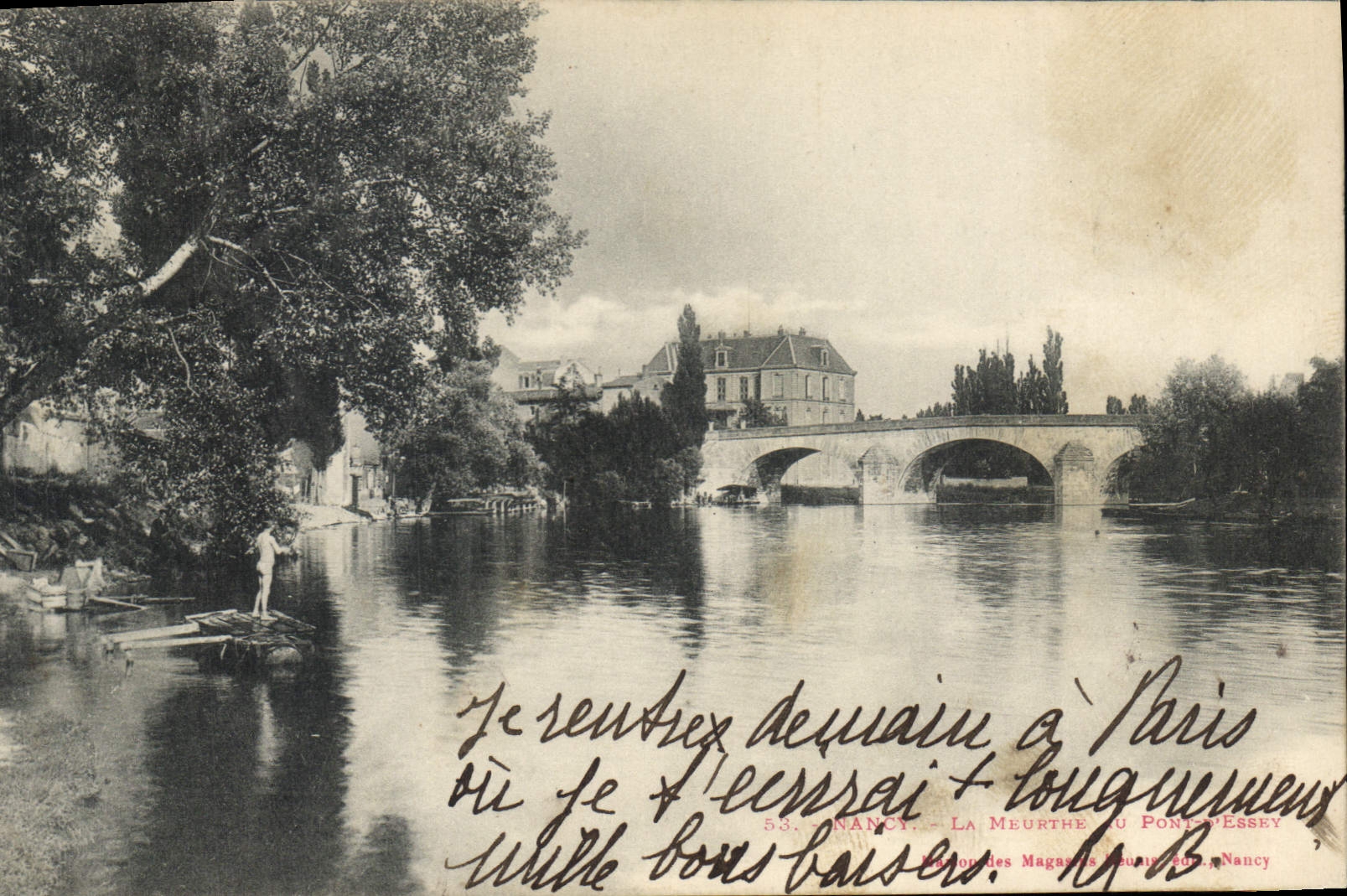CPA Nancy La Meurthe au Pont d'Essey