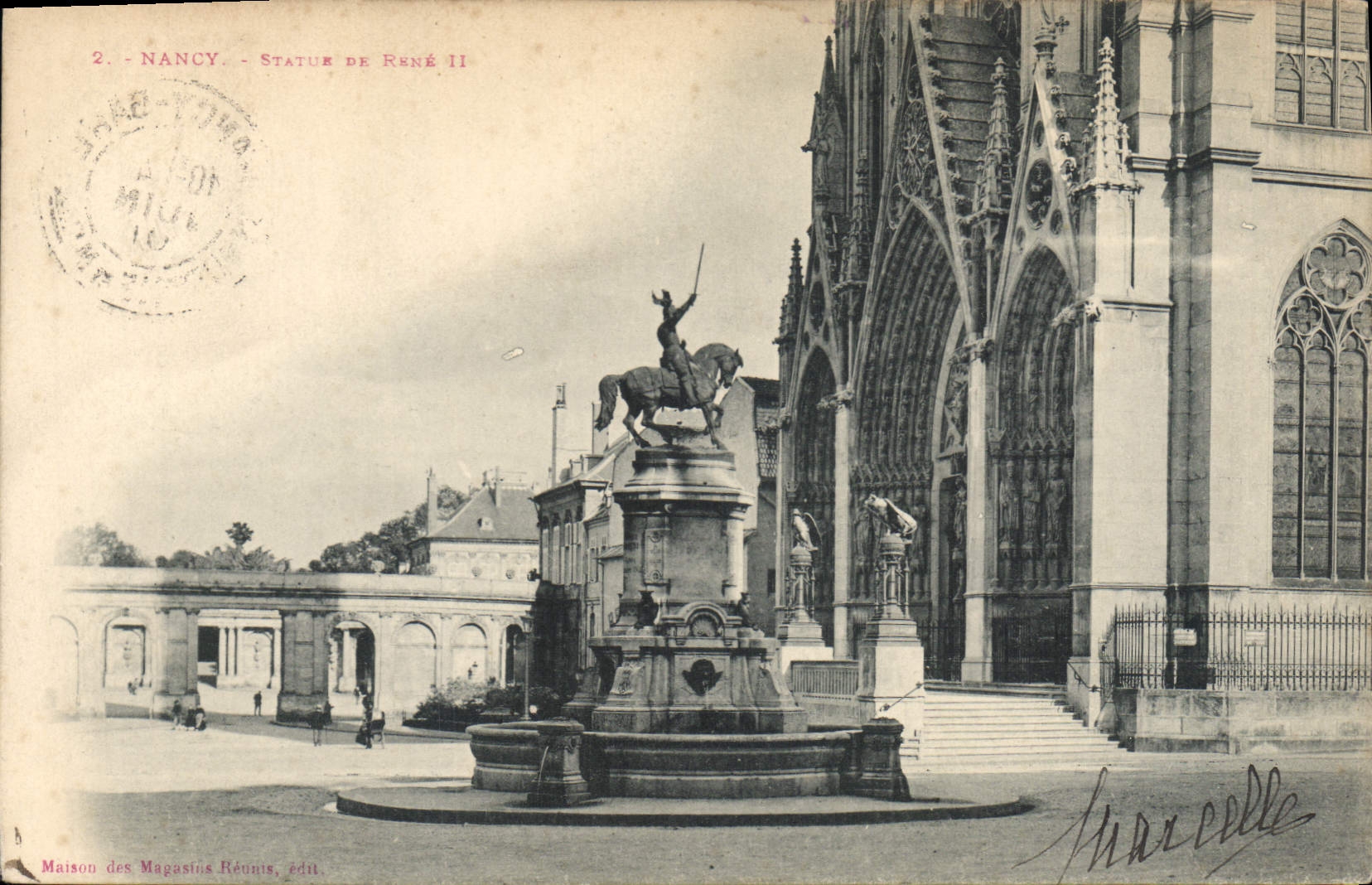 CPA Nancy Statue de Rene II 
