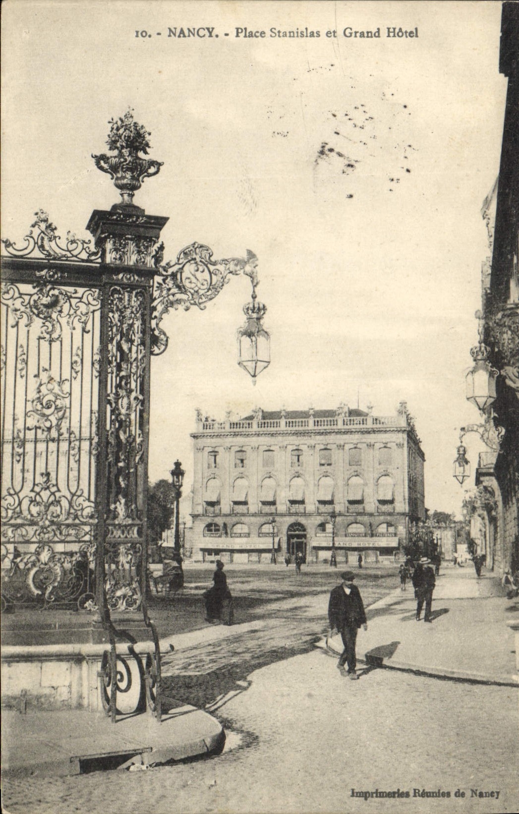 CPA Nancy Place Stanislas et Grand Hotel 