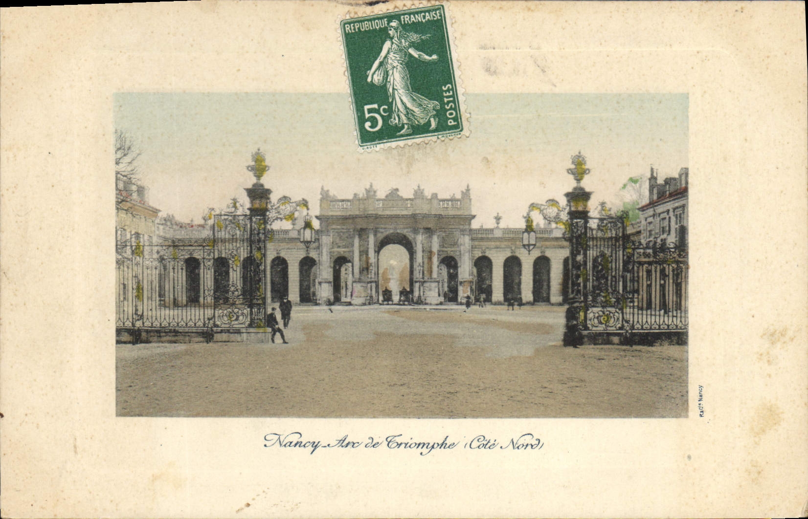 CPA Nancy Arc de Triomphe Cote Nord 