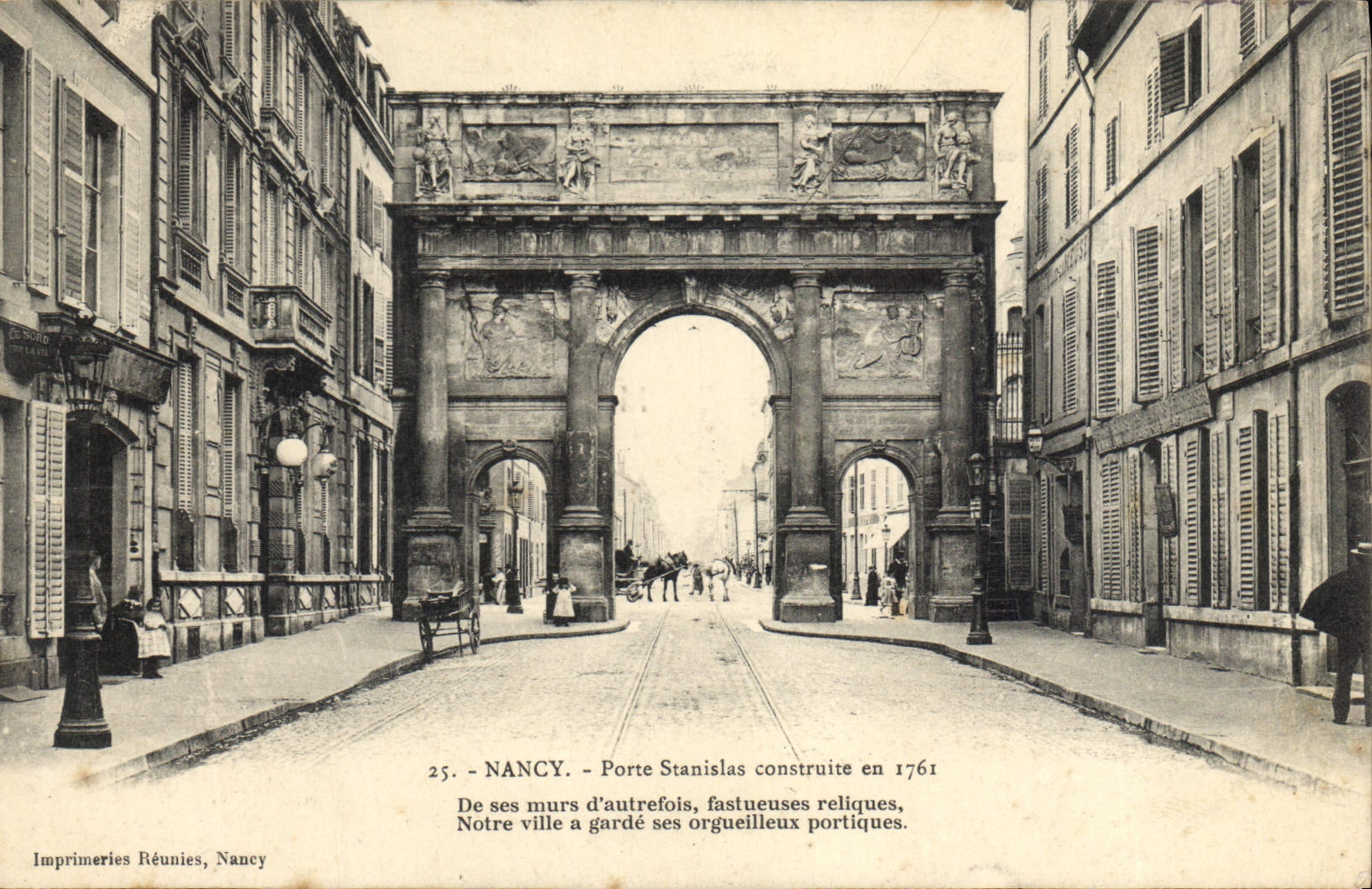 CPA Nancy Porte Stanislas construite en 1761 