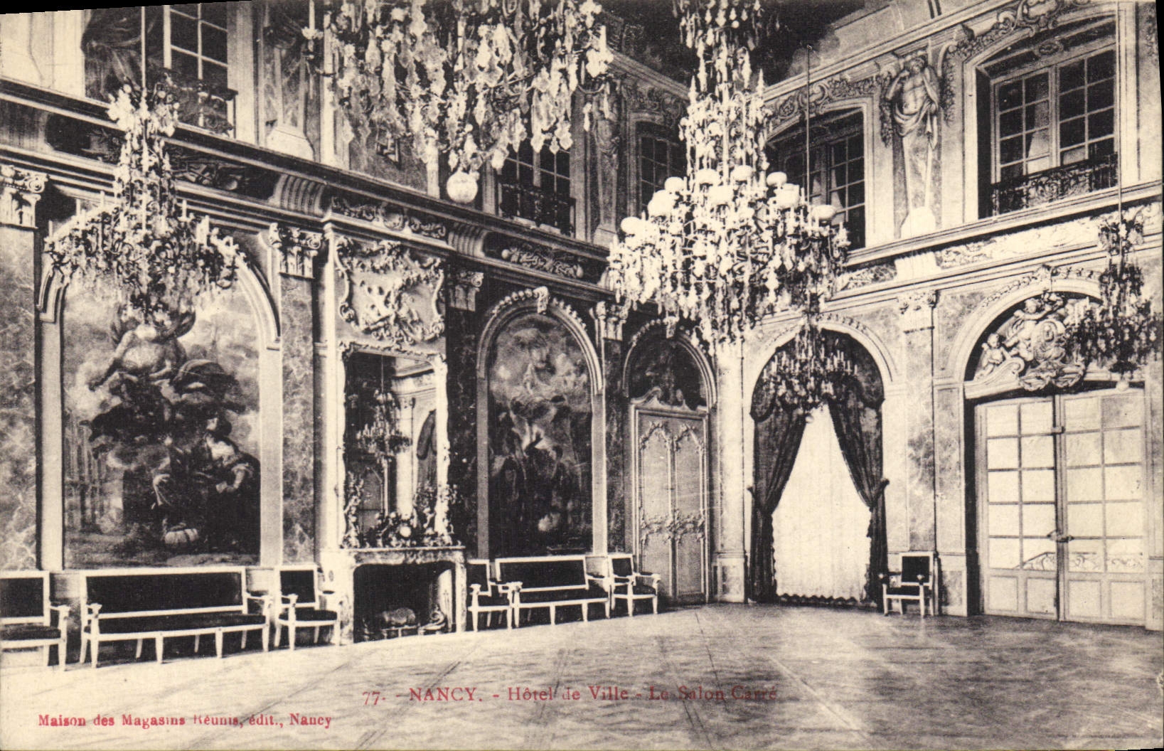 CPA Nancy Hotel de Ville le salon carre