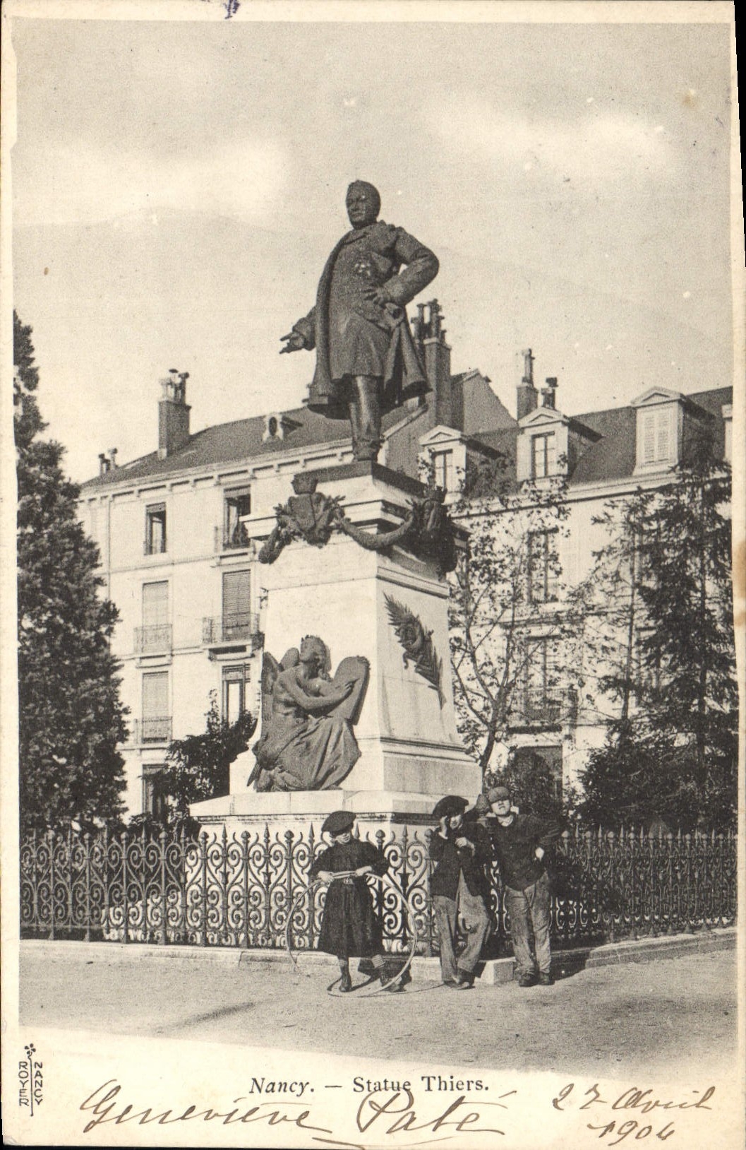 CPA Nancy Statue Thiers 