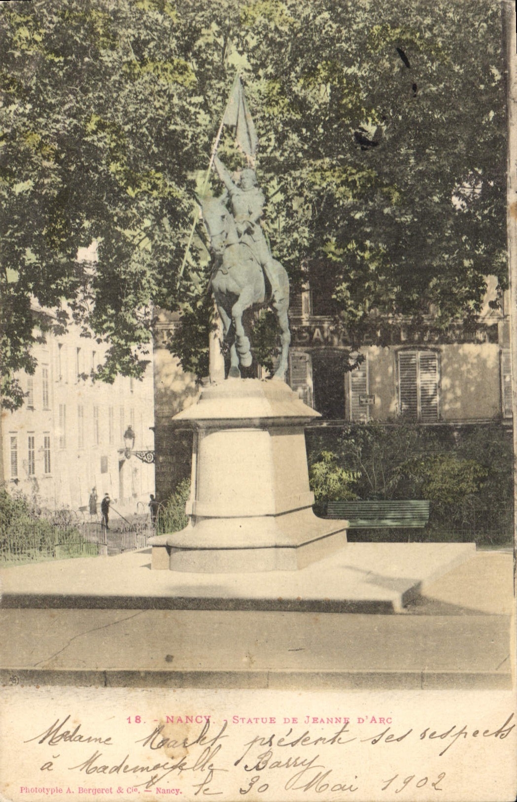 CPA Nancy Statue de Jeanne d'Arc 