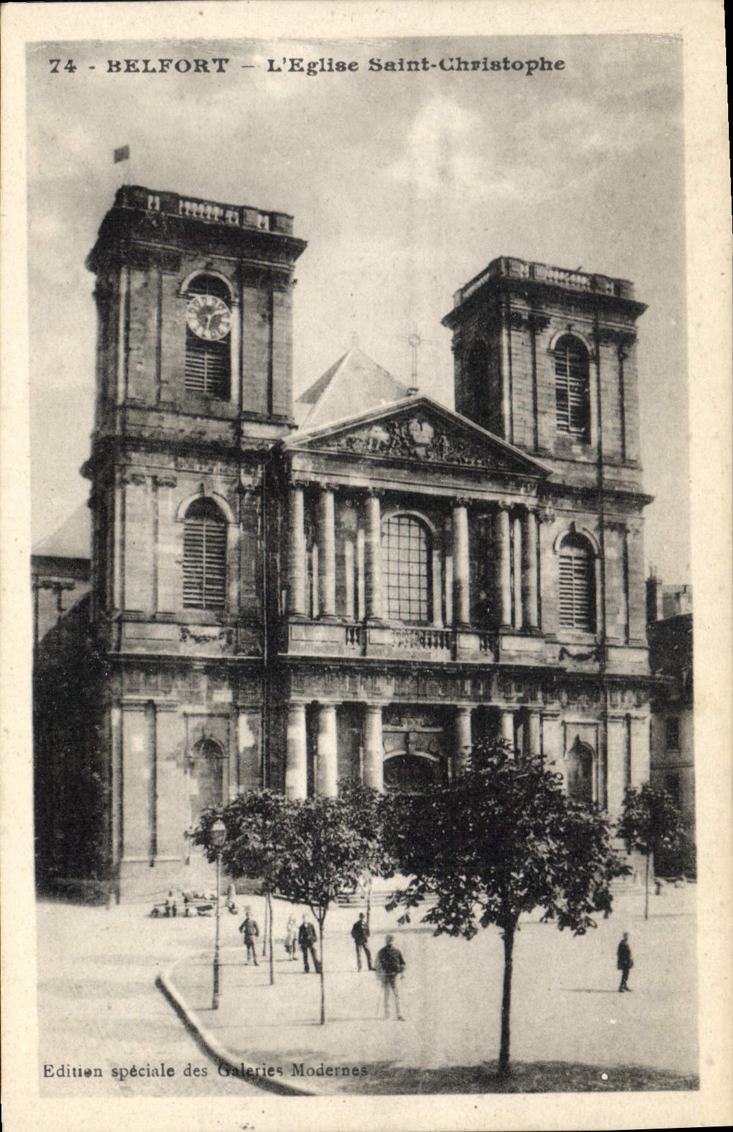 CPA Belfort L'Eglise Saint Christophe 