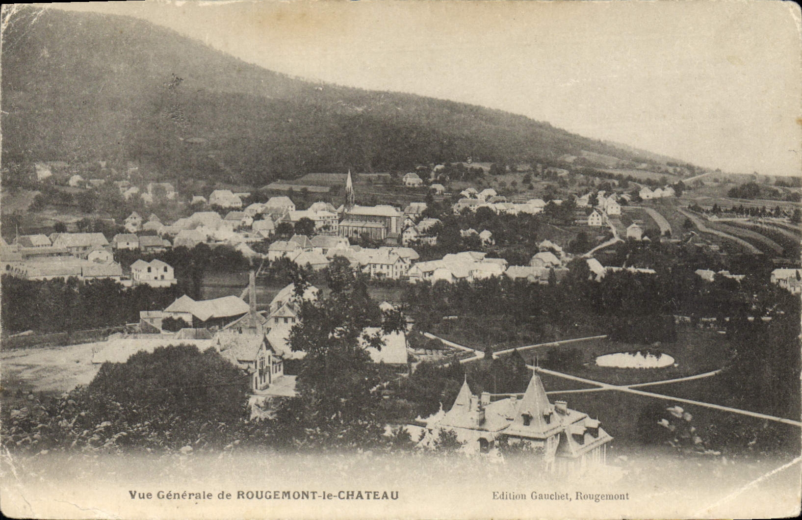 CPA Vue Generale de Rougemont le Chateau 