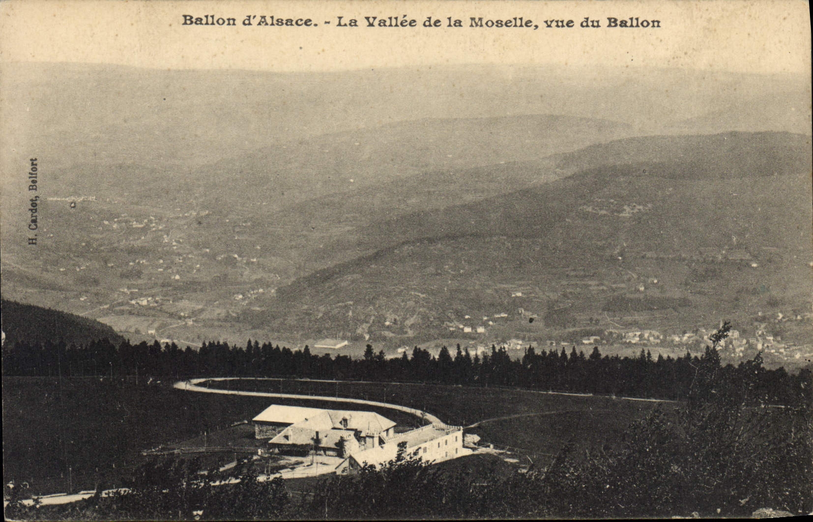 CPA Ballon d'Alsace La Vallee de la Moselle vue du Ballon 