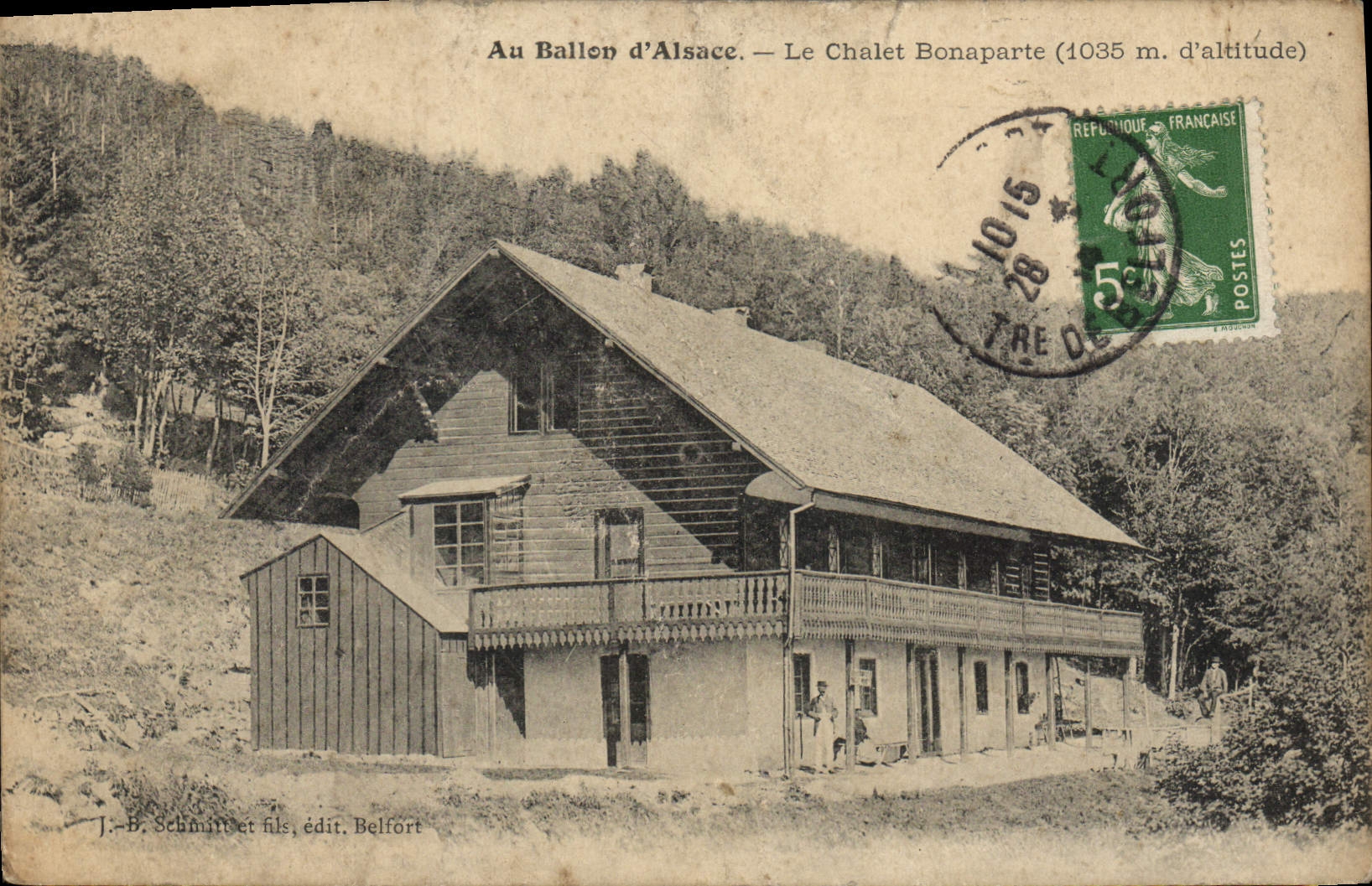 CPA Au Ballon d'Alsace Le Chalet Bonaparte 