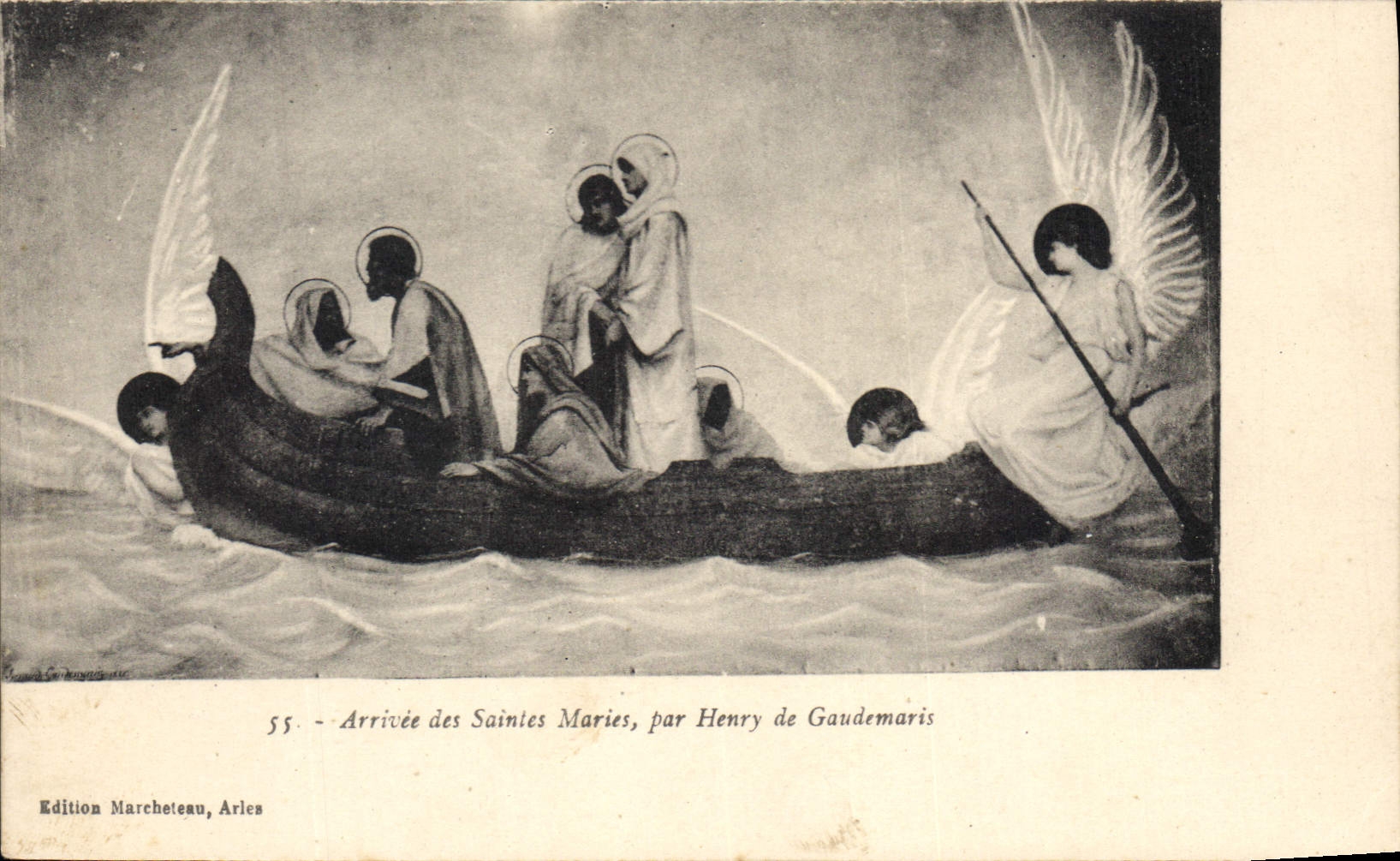 CPA Arrivee des Saintes par Henry de Gaudemaris 