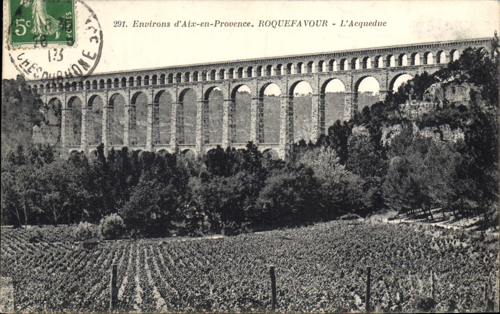 CPA Environs d'Aix en Provence Roquefavour L'Acqueduc