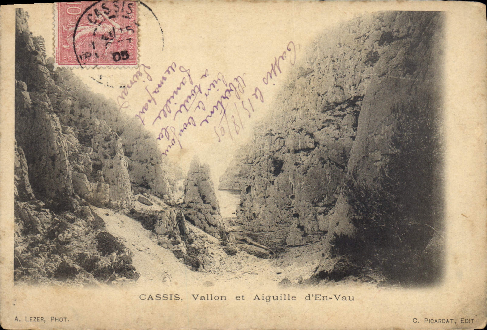 CPA Cassis Vallon et Aiguille d'En Vau 
